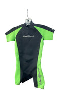 NeoSport Junior 8 2mm Shorty Wetsuit - Black/Green