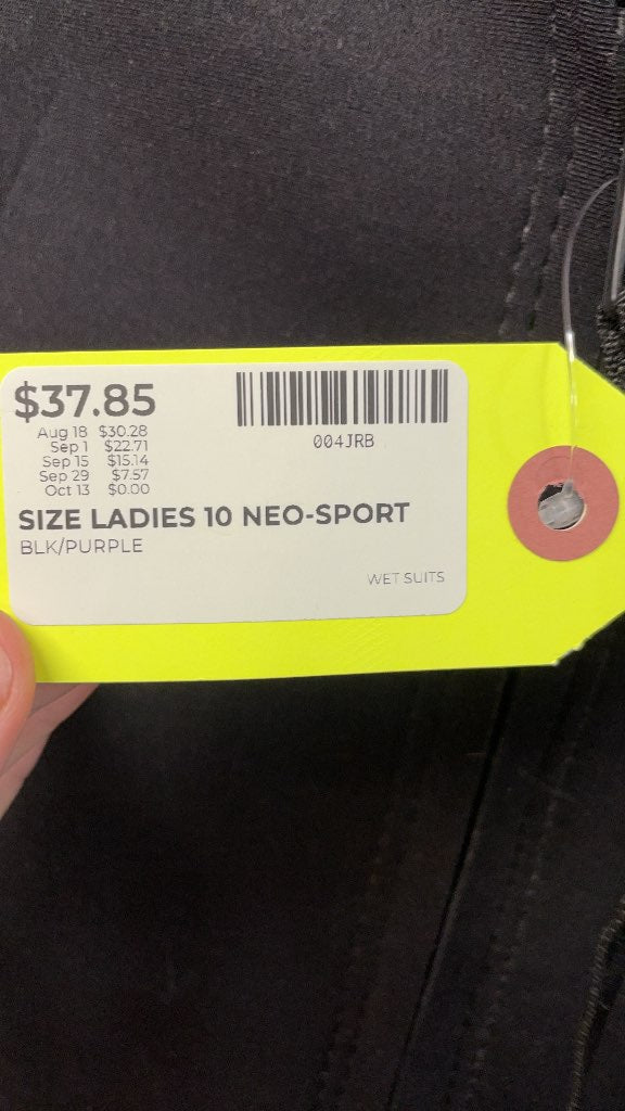 NeoSport Ladies 2mm Shorty Wetsuit - Size 10