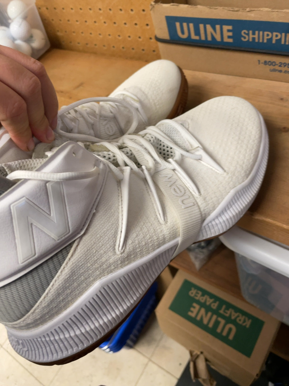 New Balance FuelCell Size 10 White Basketball Shoes