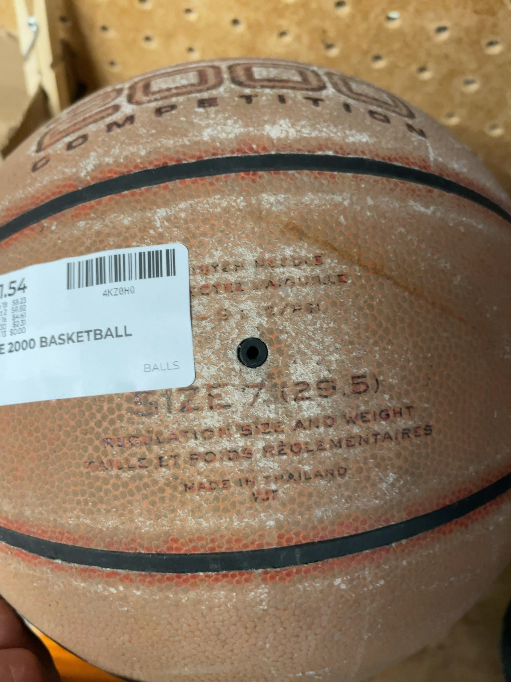 Nike 2000 Competition Size 7 (29.5) Basketball