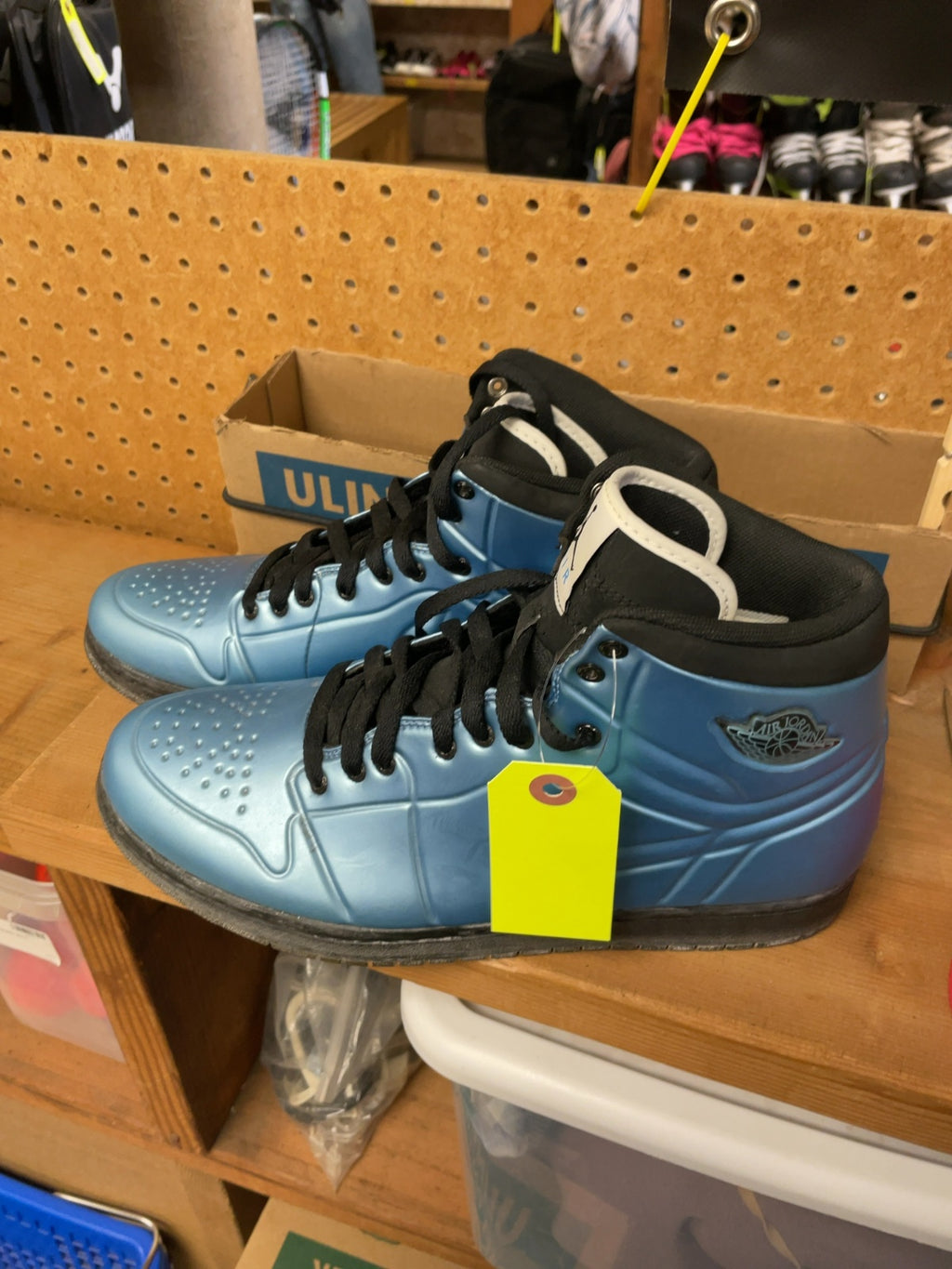 Nike Air Jordan 1 Anodized Size 10 Blue Basketball Shoes