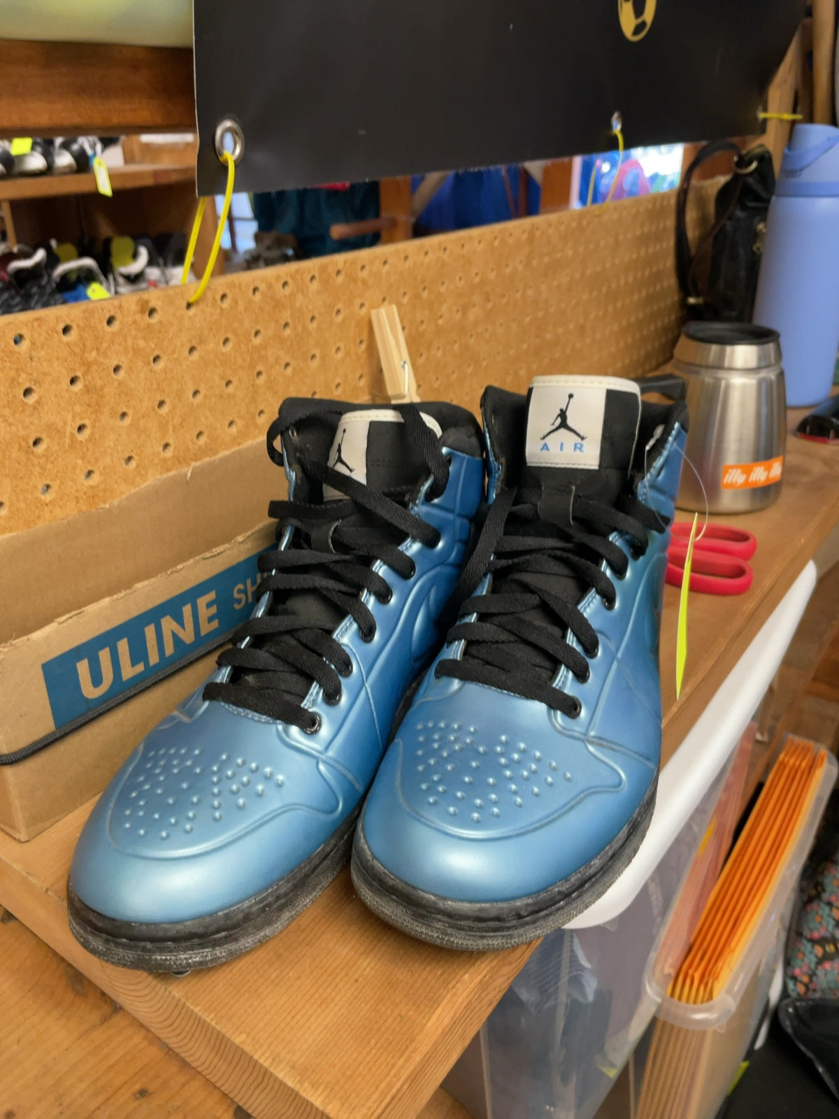 Nike Air Jordan 1 Anodized Size 10 Blue Basketball Shoes