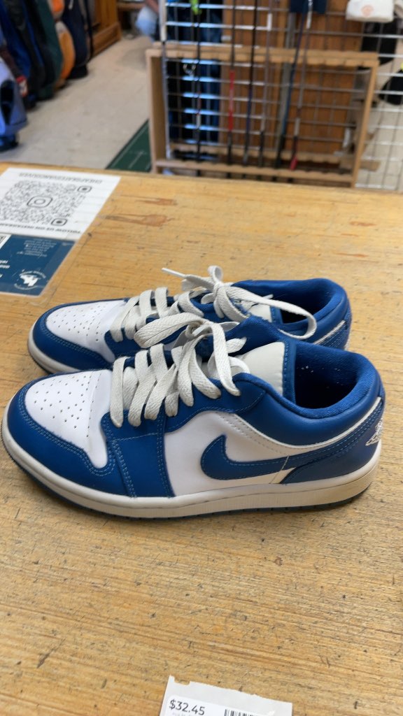 Nike Air Jordan 1 Low Blue/White Size 6.5
