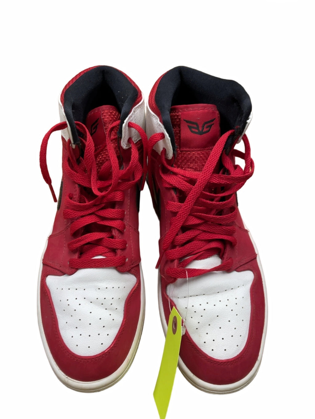 Nike Air Jordan 1 Mid 9.5 White/Red Sneakers