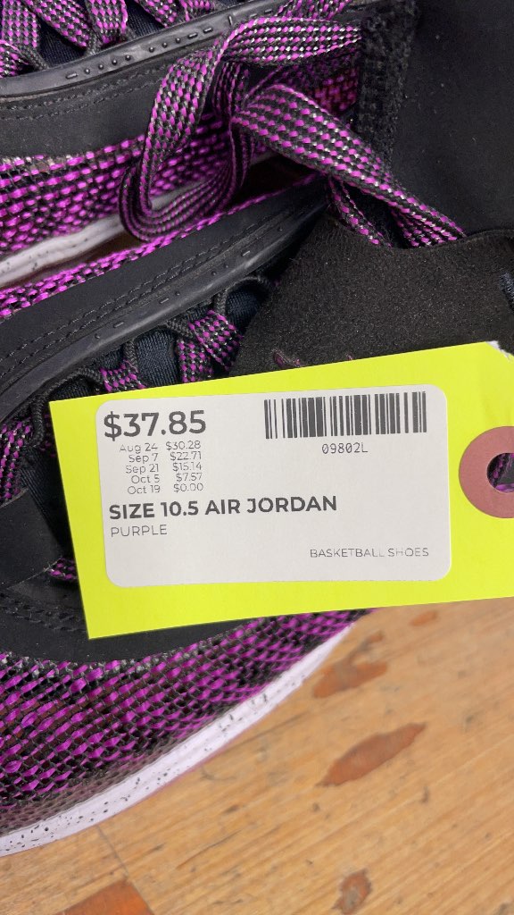 Nike Air Jordan 36 Basketball Shoes - Purple - Size 10.5