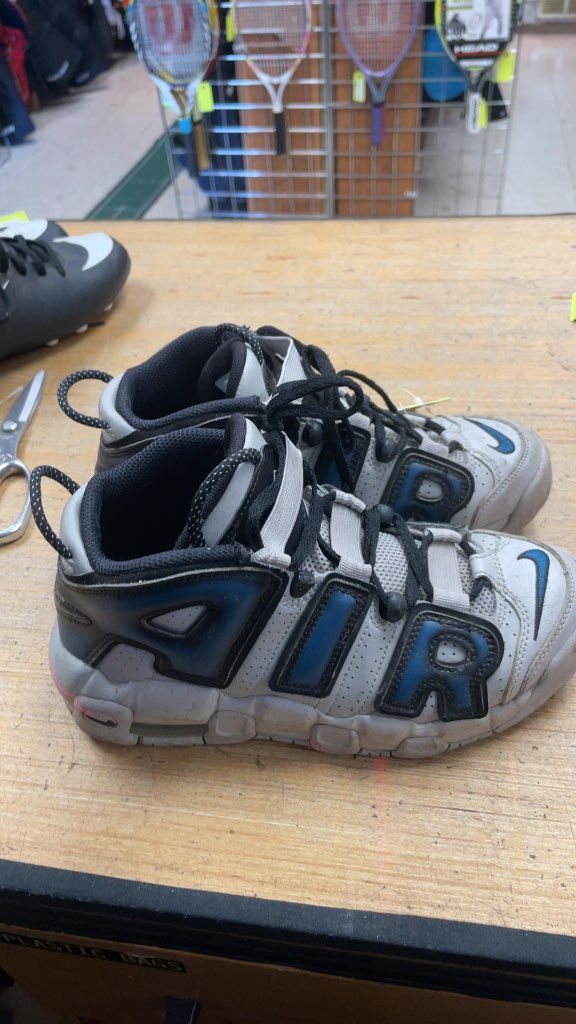 Nike Air More Uptempo Grey/Blue Size 4.5