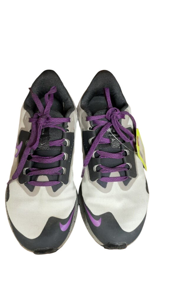 Nike Air Pegasus Shield Running Shoes - Black/Purple - Size 5.5