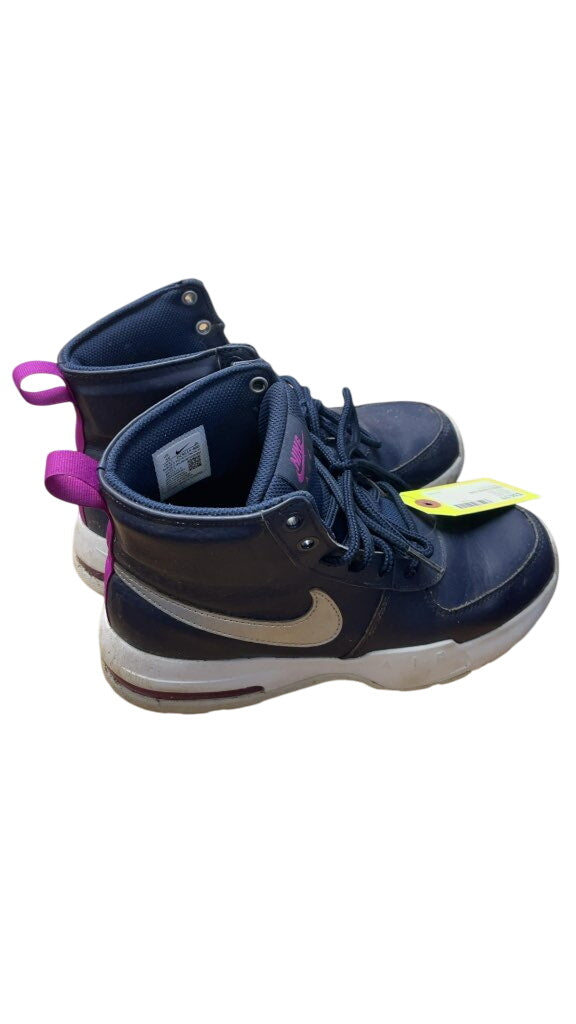 Nike Air Size 5 Navy/Purple High-Top Sneakers