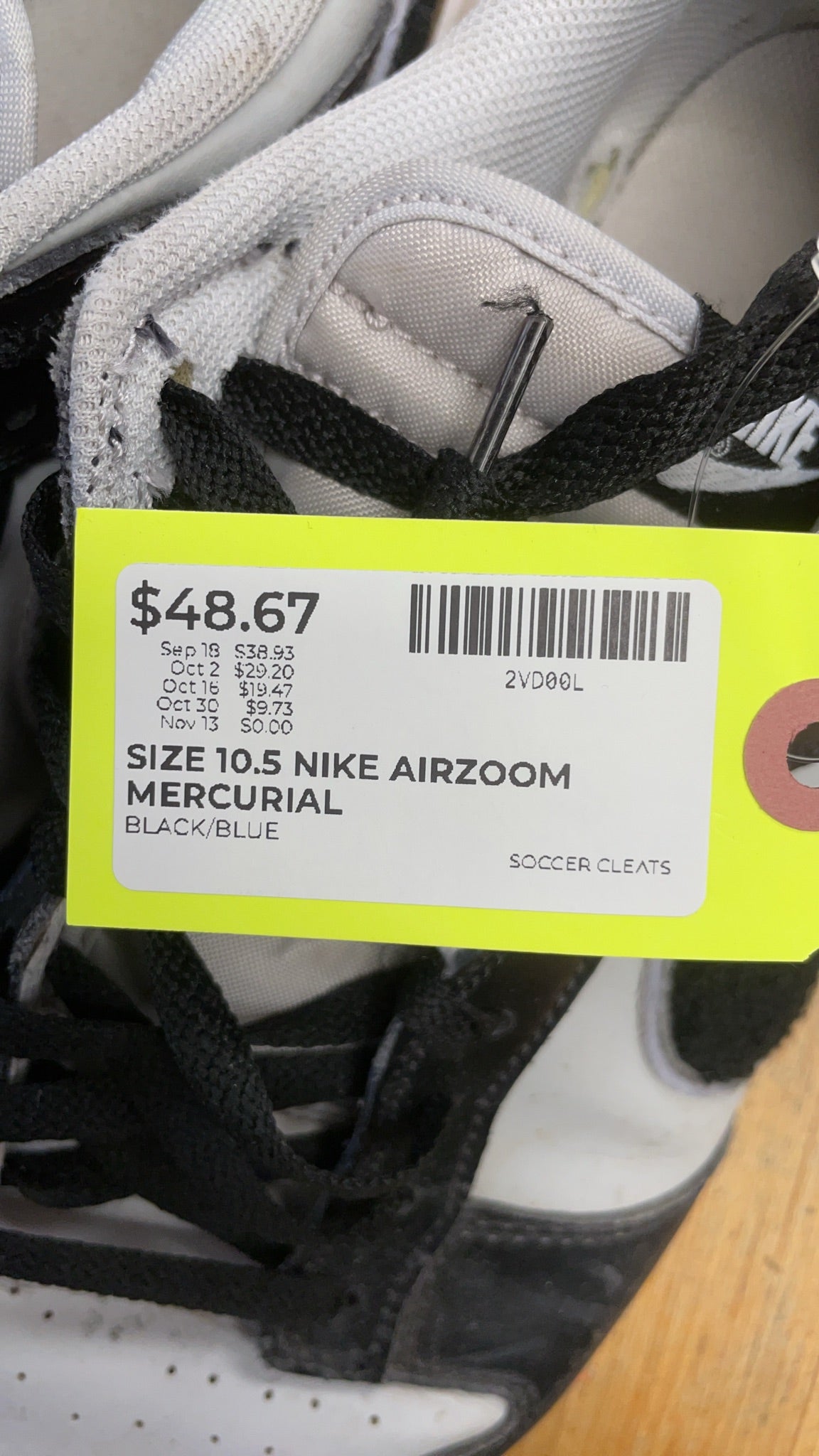 Nike Air Zoom Mercurial 10.5 Soccer Cleats