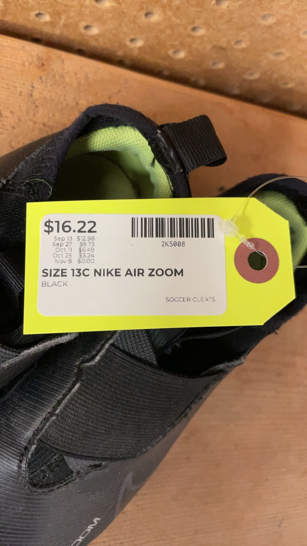 Nike Air Zoom Size 13C Soccer Cleats