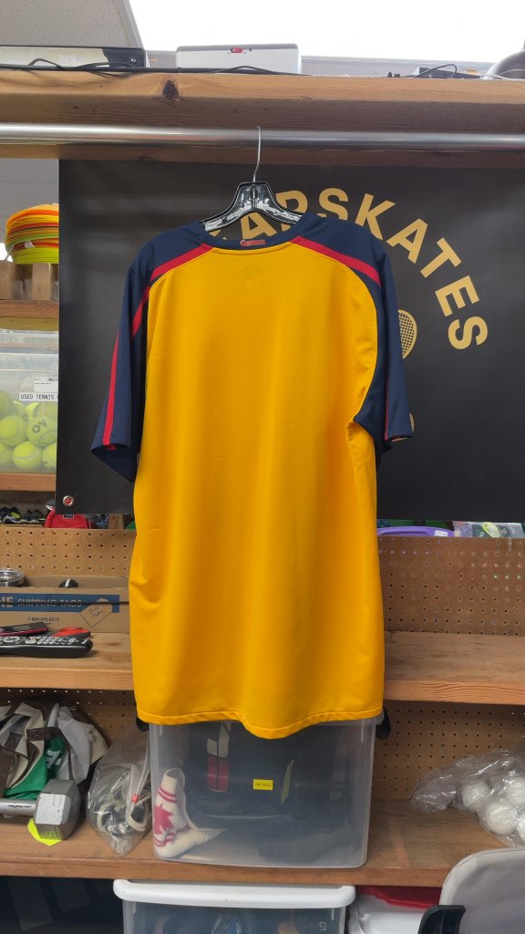 Nike Arsenal FC Fly Emirates Soccer Jersey - Orange/Yellow
