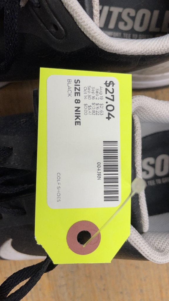 Nike Black Golf Shoes Size 8
