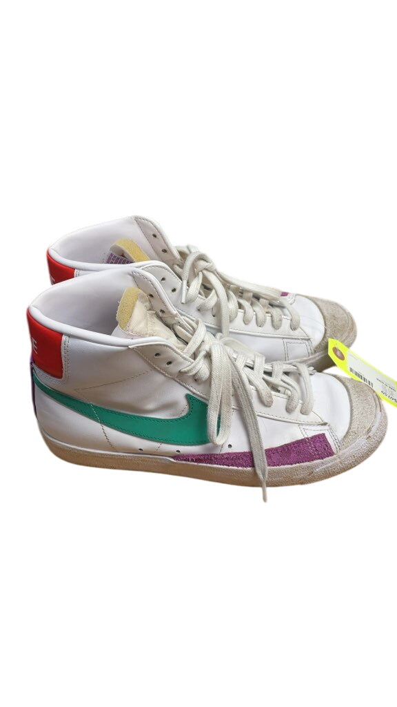 Nike Blazer Mid '77 White/Multi-Color High Top Sneakers - Size 10