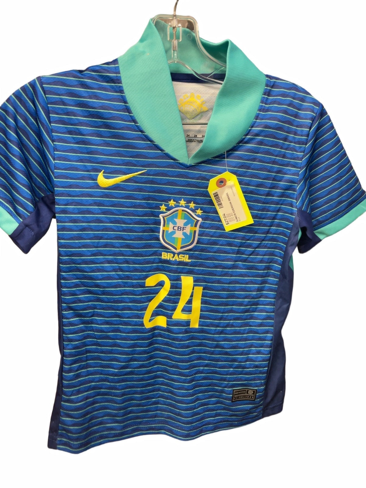 Nike Brazil Ederson #24 Soccer Jersey Size 24