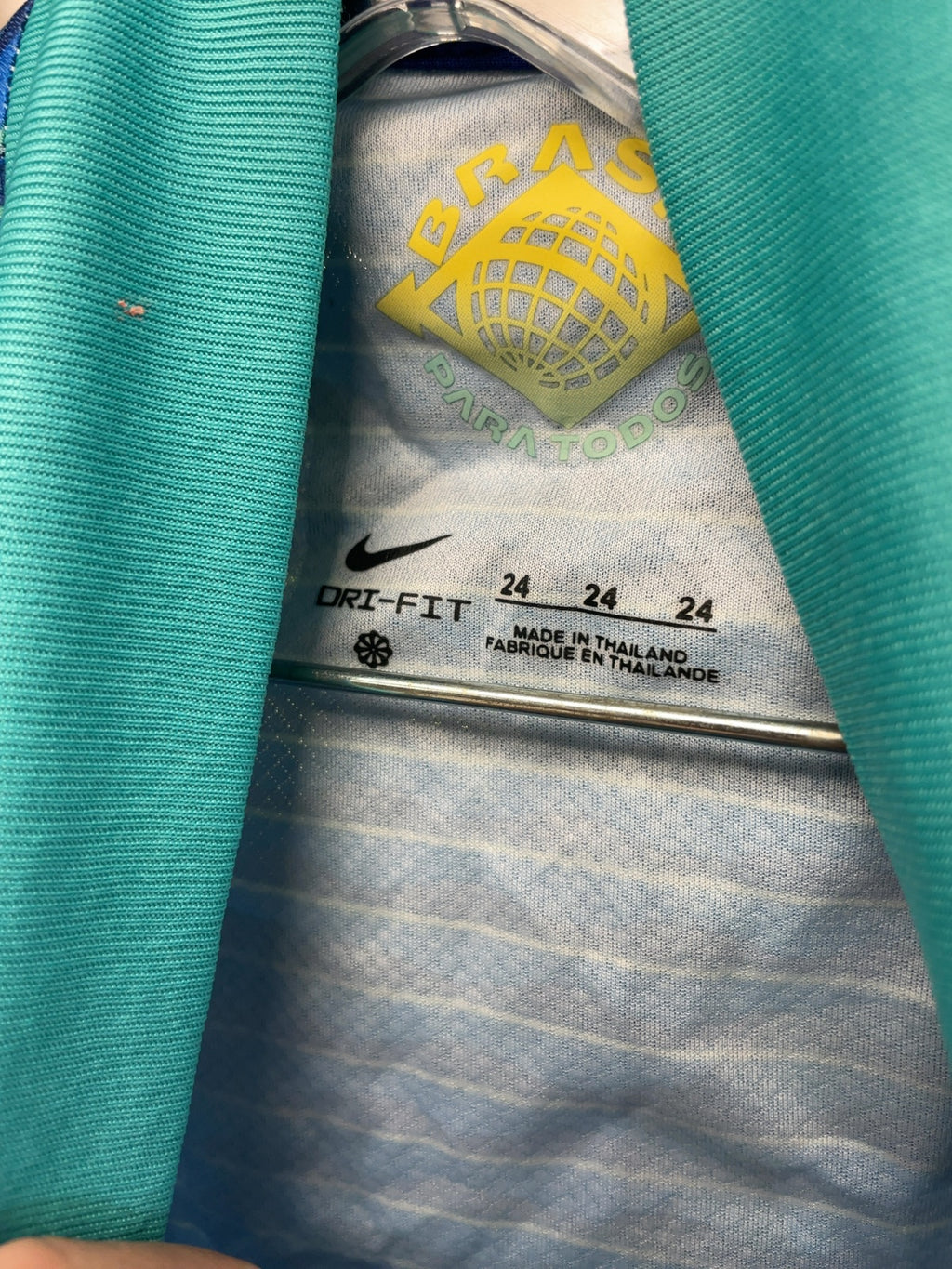 Nike Brazil Ederson #24 Soccer Jersey Size 24