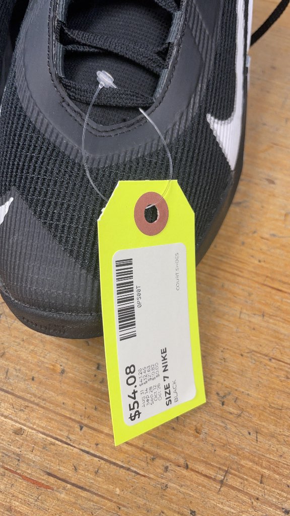 Nike Court Shoes - Black - Size 7
