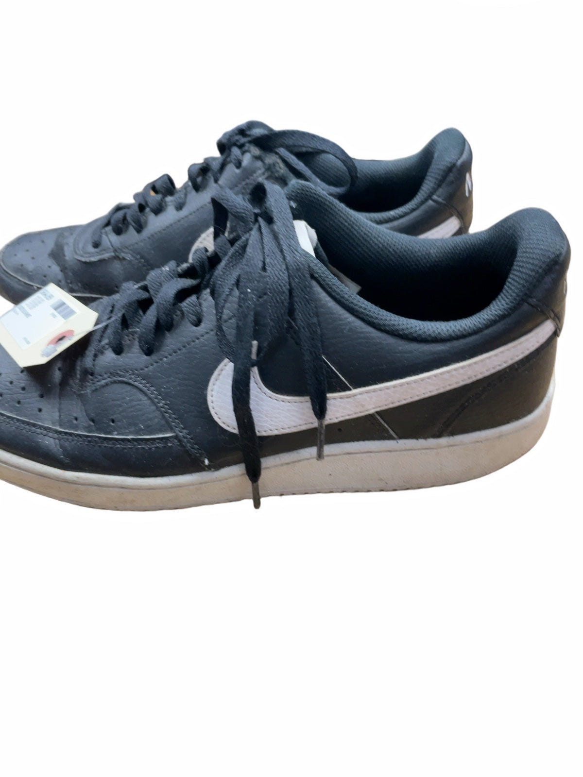 Nike Court Vision Low Size 9.5 Black/White Sneakers