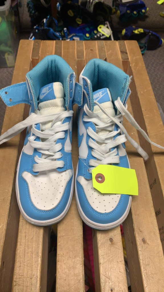 Nike Dunk High Blue/White Sneakers Ladies Size 7