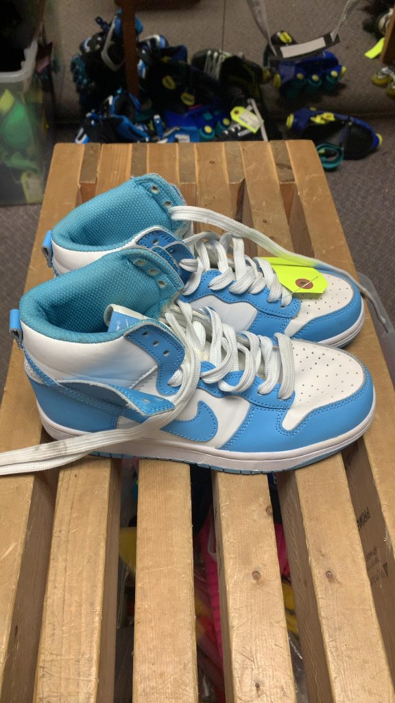 Nike Dunk High Blue/White Sneakers Ladies Size 7