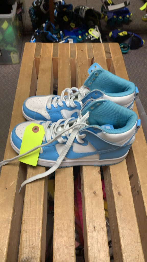 Nike Dunk High Blue/White Sneakers Ladies Size 7