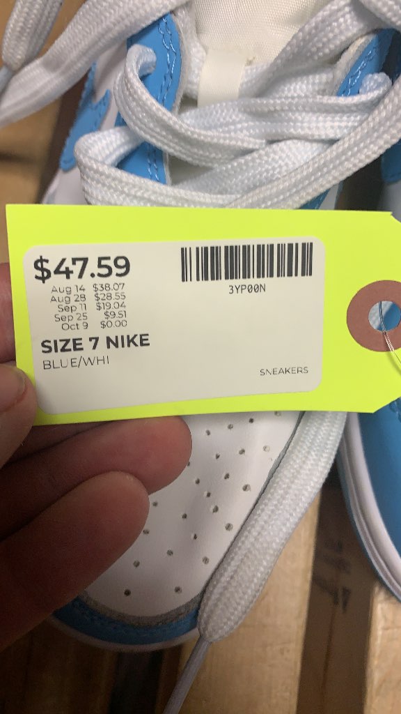 Nike Dunk High Blue/White Sneakers Ladies Size 7