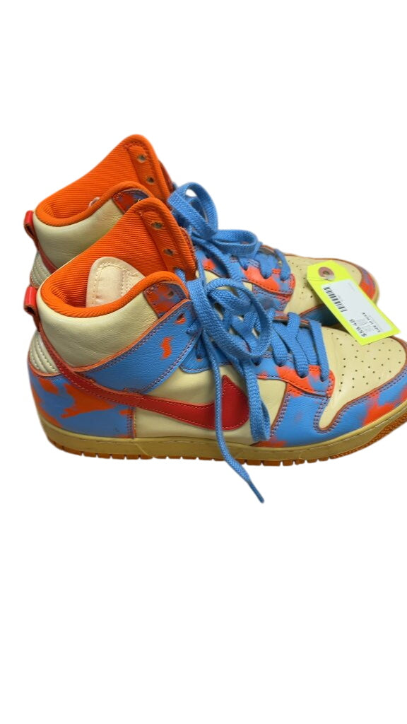 Nike Dunk High Size 10 Orange/Blue