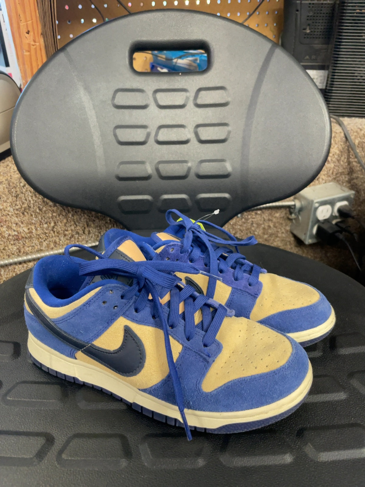 Nike Dunk Low Blue/Brown Sneakers - Size 7.5