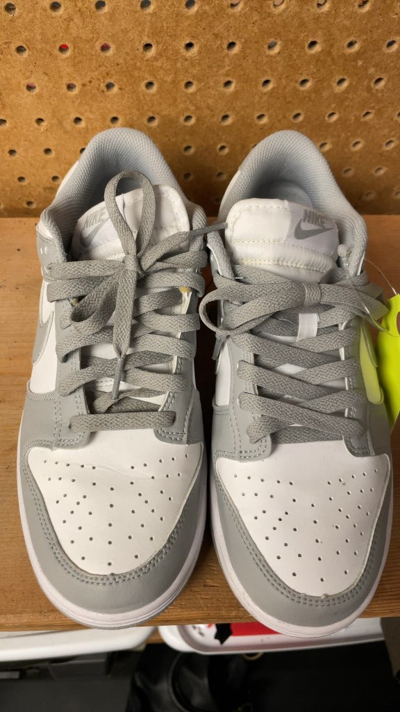 Nike Dunk Low Grey/White Sneakers - Size 9