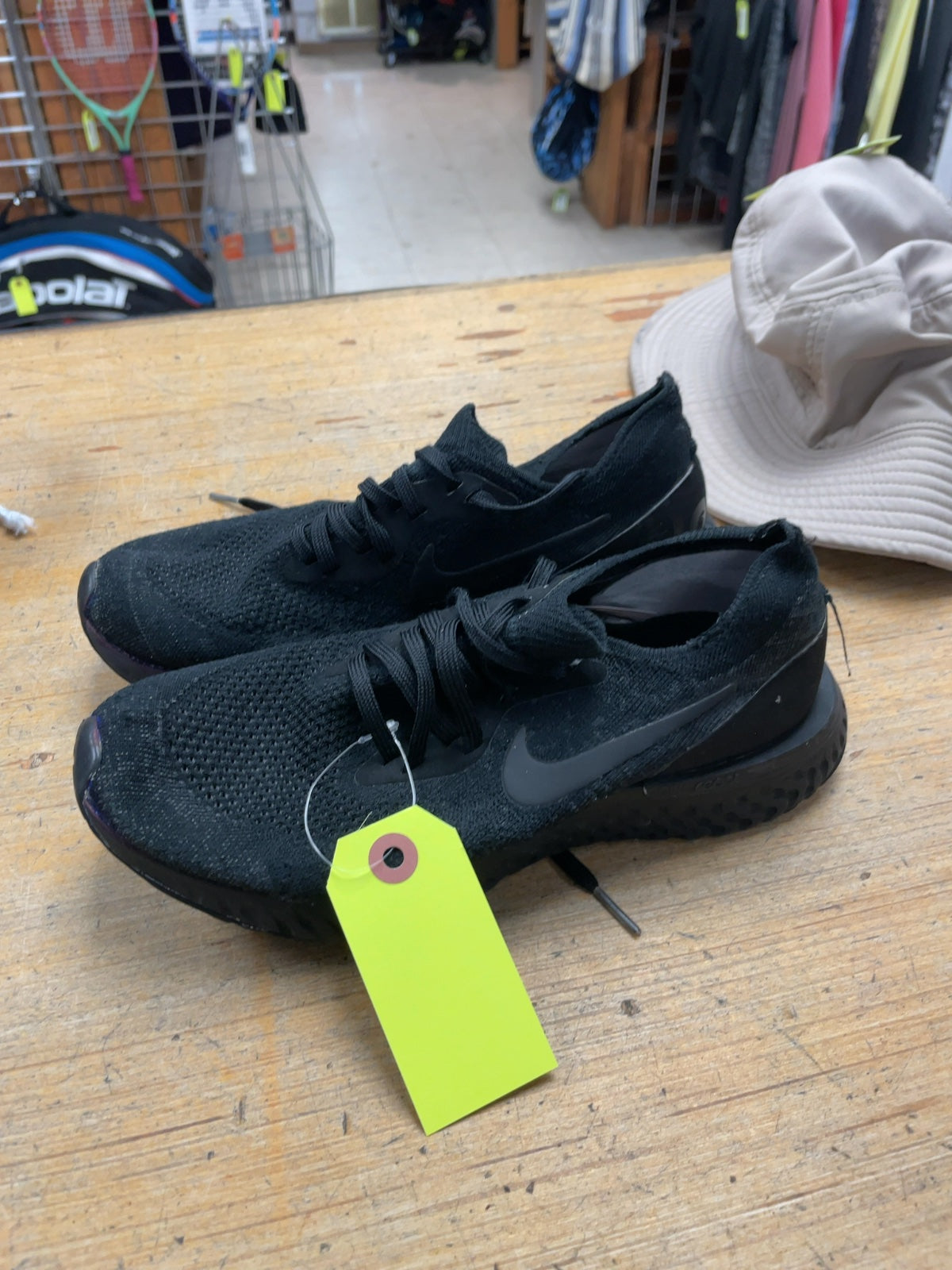 Nike Epic React Flyknit Running Shoes - Black - Size 8