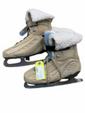 Nike Figure Skates Size 9 Women's Fleece Lined Tan