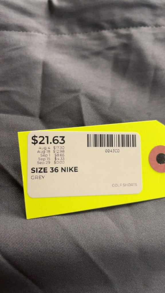 Nike Golf Shorts Grey Size 36