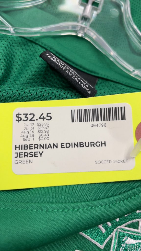 Nike Hibernian Edinburgh Soccer Jersey - Green