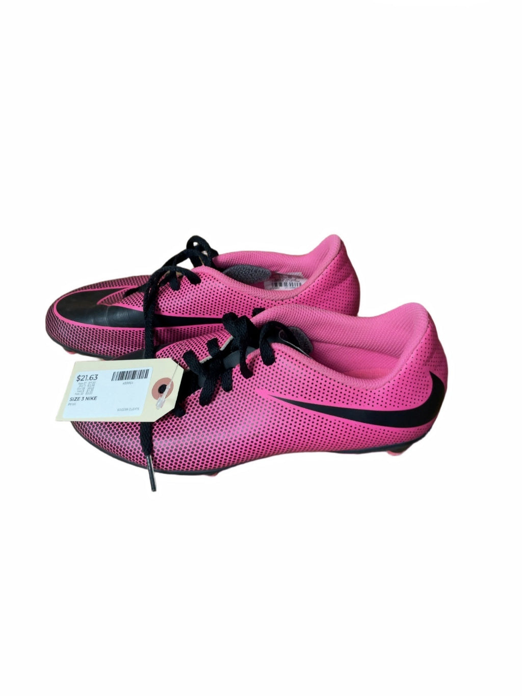 Nike Hypervenom Size 3 Pink Soccer Cleats