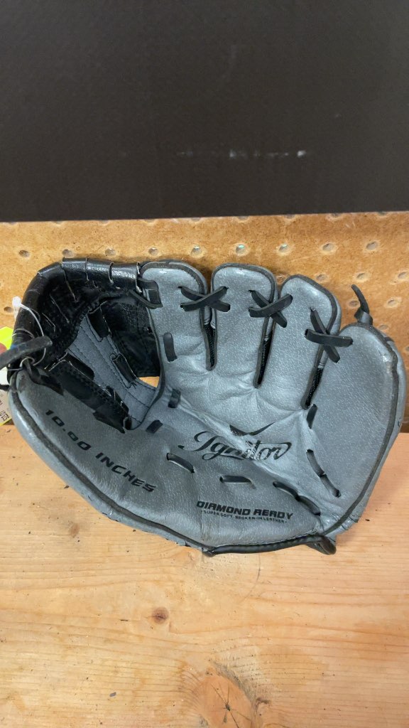 Nike Ignitor 10" Left-Handed Baseball Glove - Black/Grey