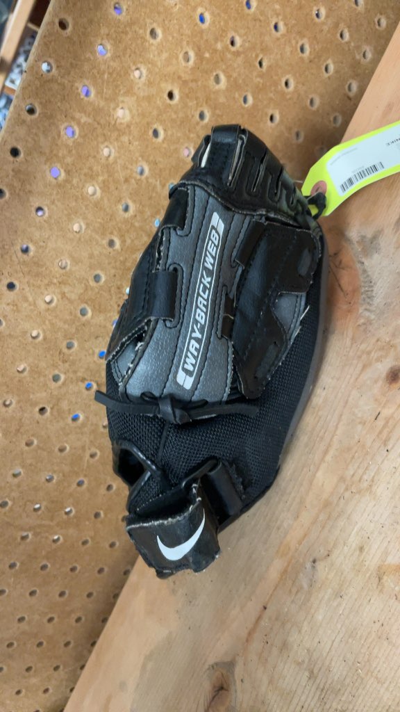 Nike Ignitor 10" Left-Handed Baseball Glove - Black/Grey