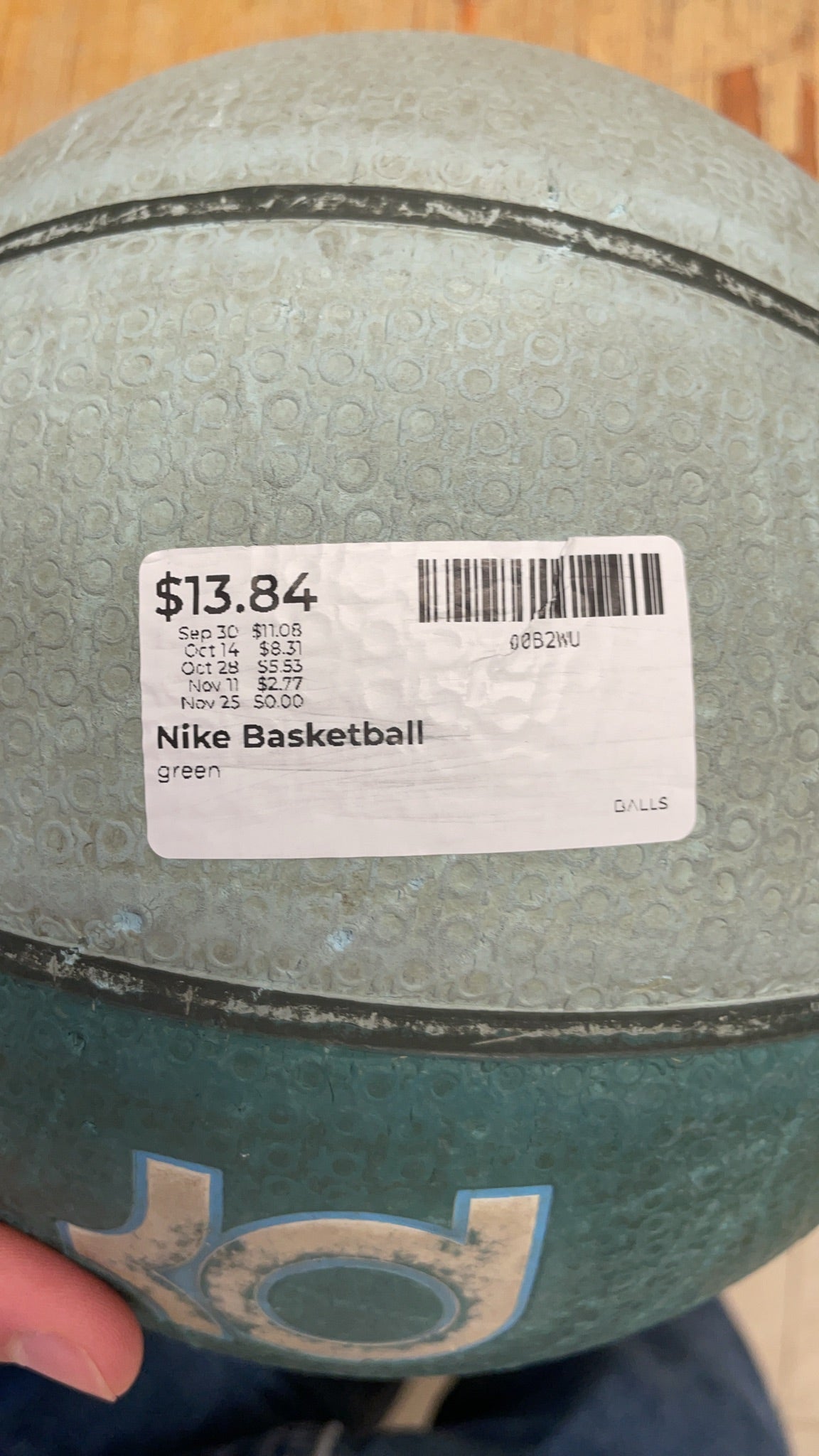 Nike KD Outdoor Game Ball Green