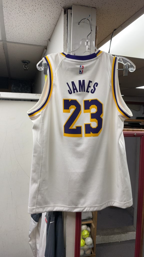 Nike LeBron James Los Angeles Lakers #23 Junior Large Jersey
