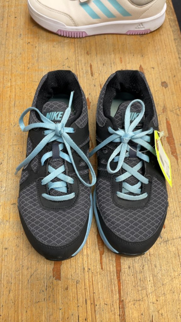 Nike Lunar Forever Kids Running Shoes - Size 1.5 - Blue/Grey