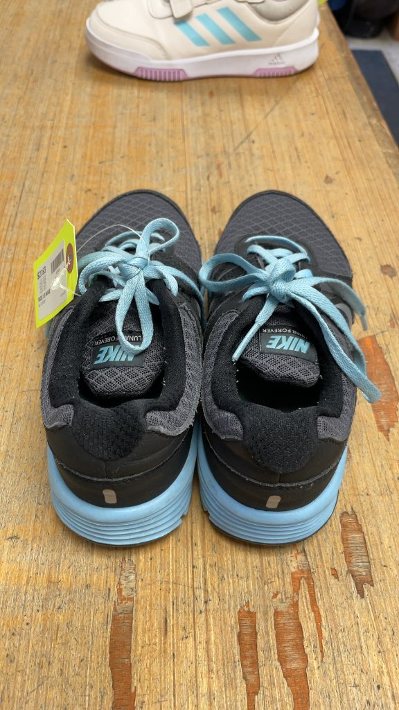 Nike Lunar Forever Kids Running Shoes - Size 1.5 - Blue/Grey