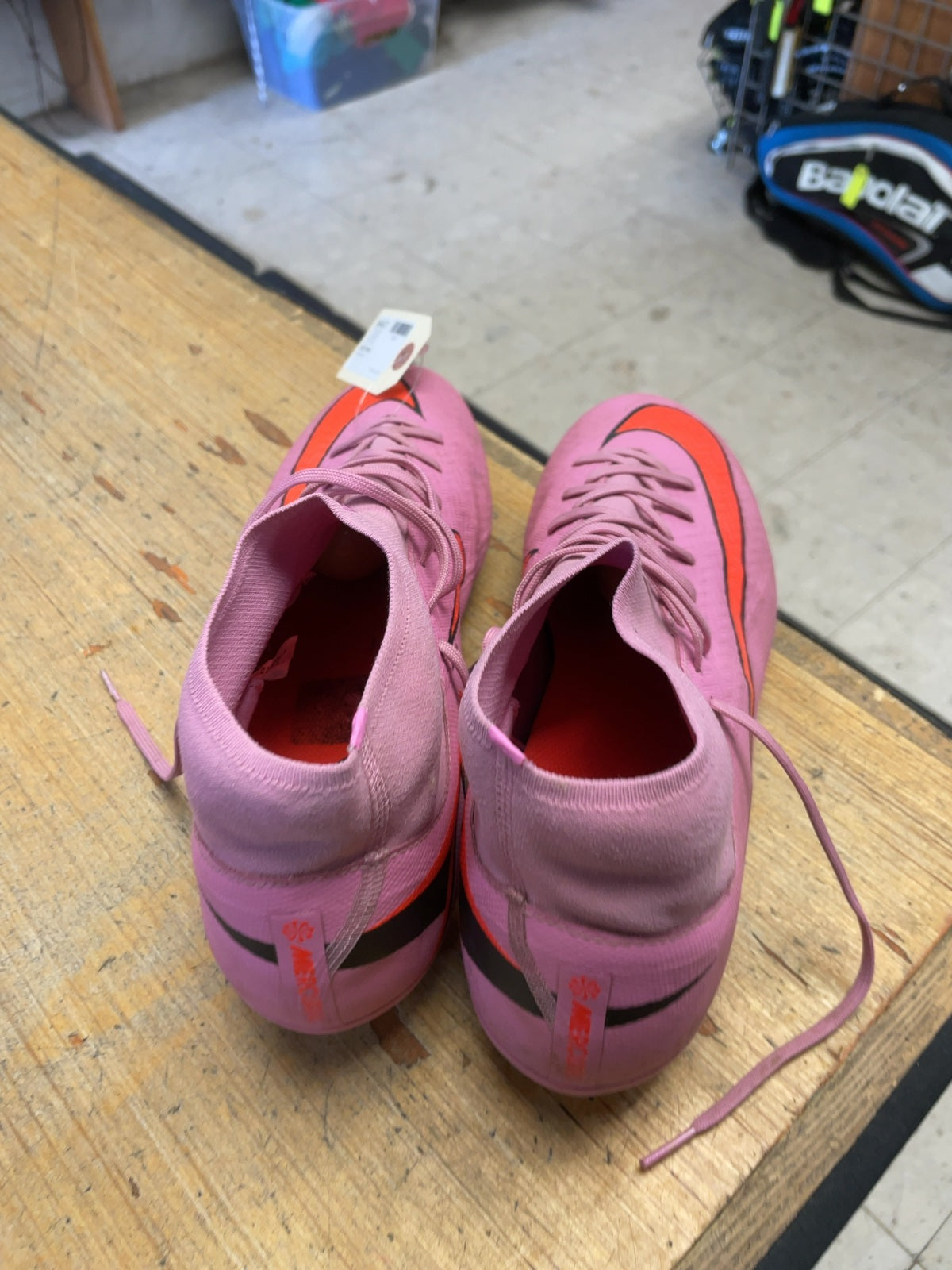Nike Mercurial Size 12 Pink/Orange Soccer Cleats