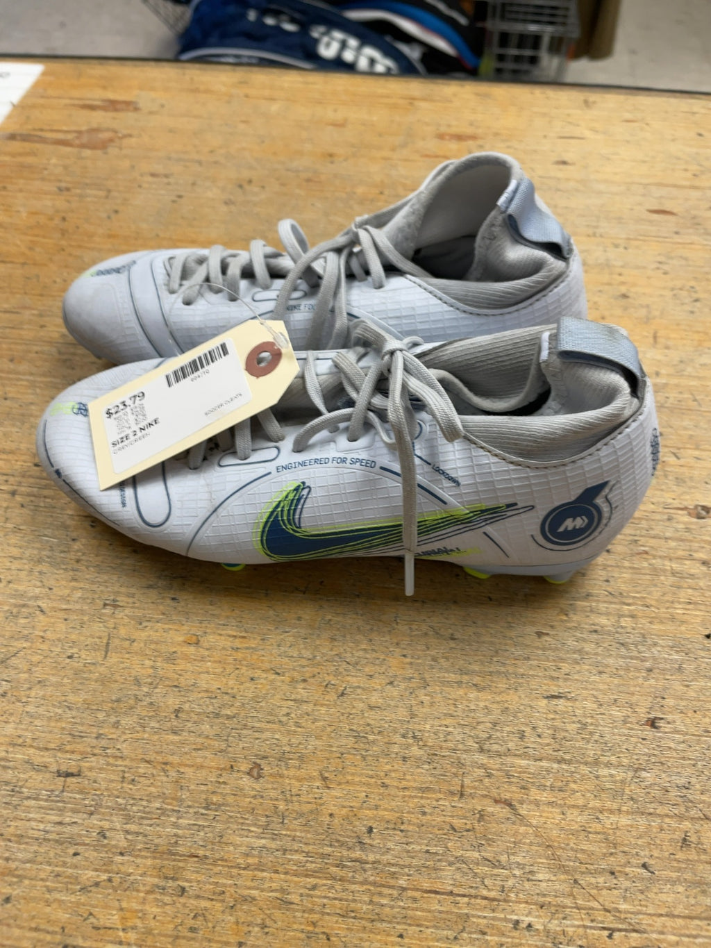 Nike Mercurial Size 2 Soccer Cleats
