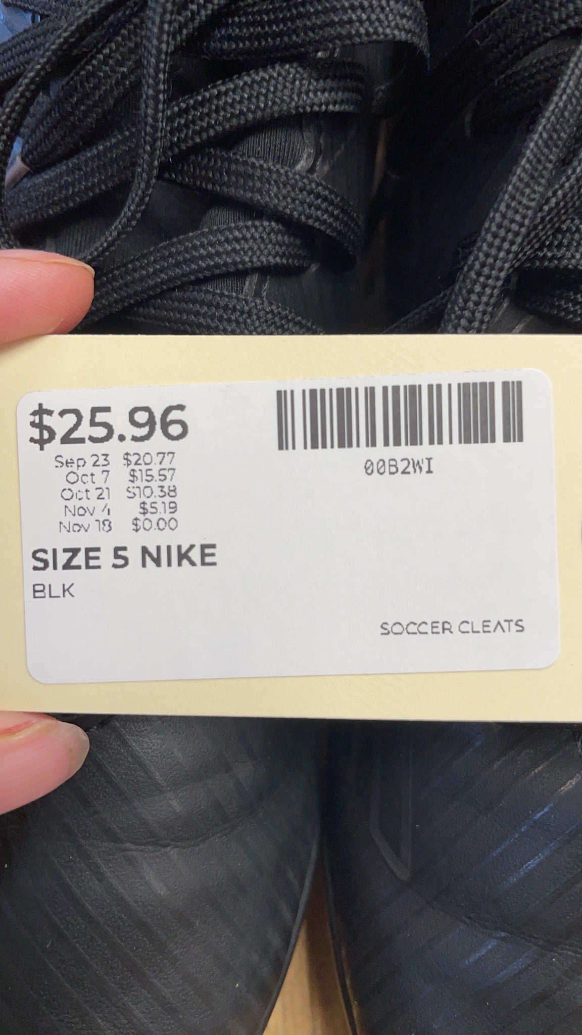 Nike Mercurial Size 5 Soccer Cleats