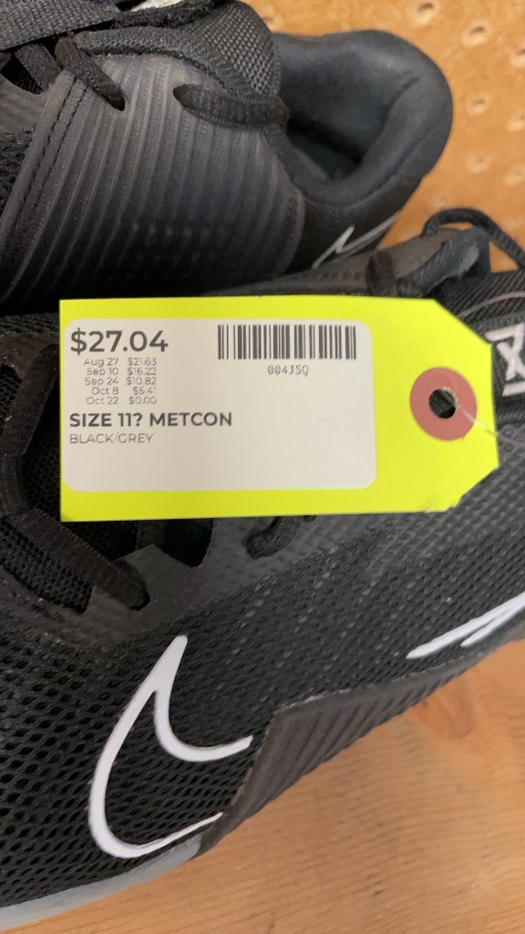 Nike Metcon Training Shoes - Black/Grey - Size 11