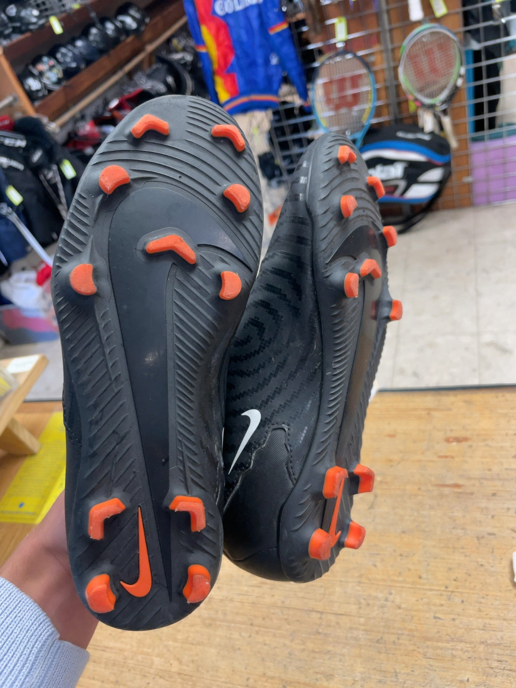Nike Phantom GT Size 5.5 Black/Orange Soccer Cleats