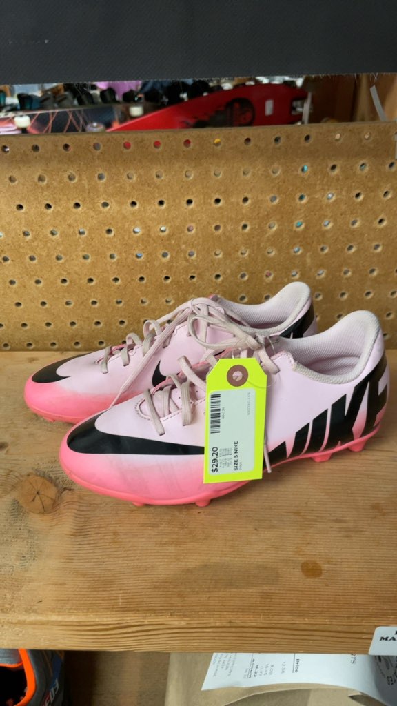 Nike Pink Soccer Cleats - Size 5