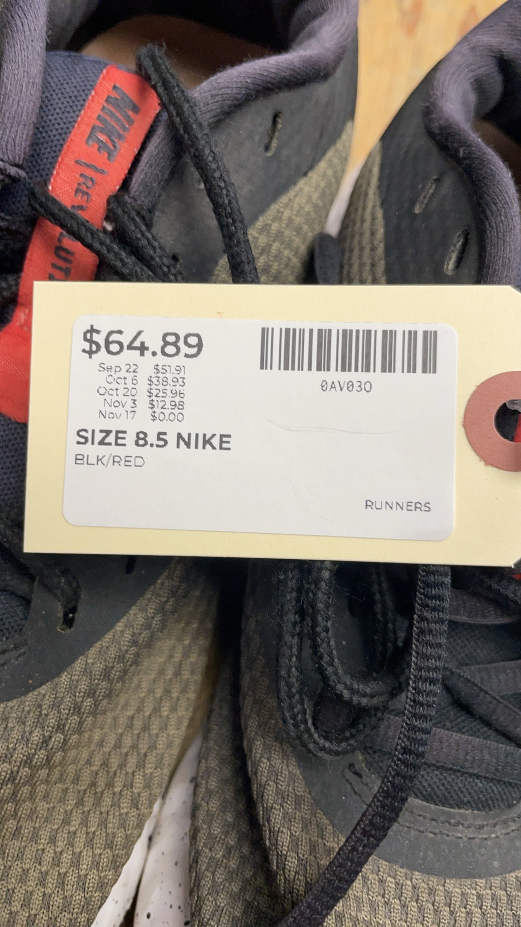 Nike Revolution 5 Size 8.5 W Running Shoes