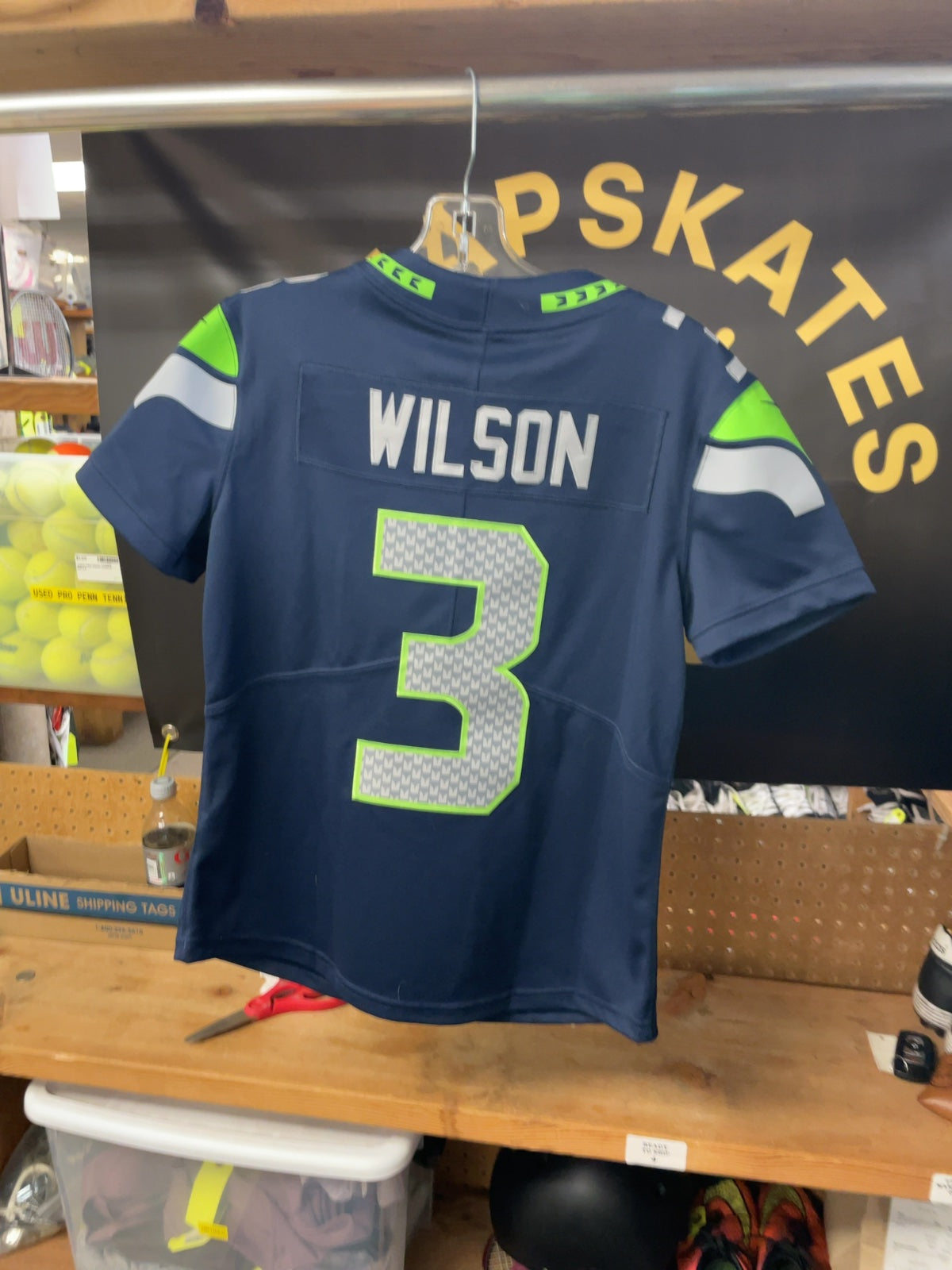 Nike Seattle Seahawks Russell Wilson Youth Small Stitched Jersey