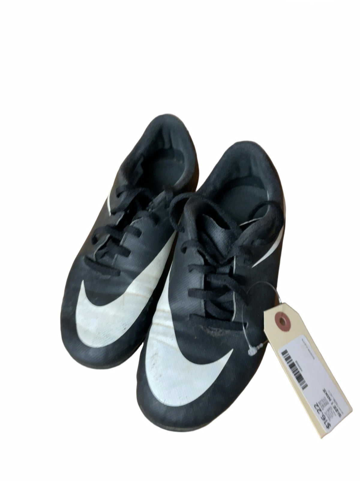 Nike Soccer Cleats Size 1 White/Black