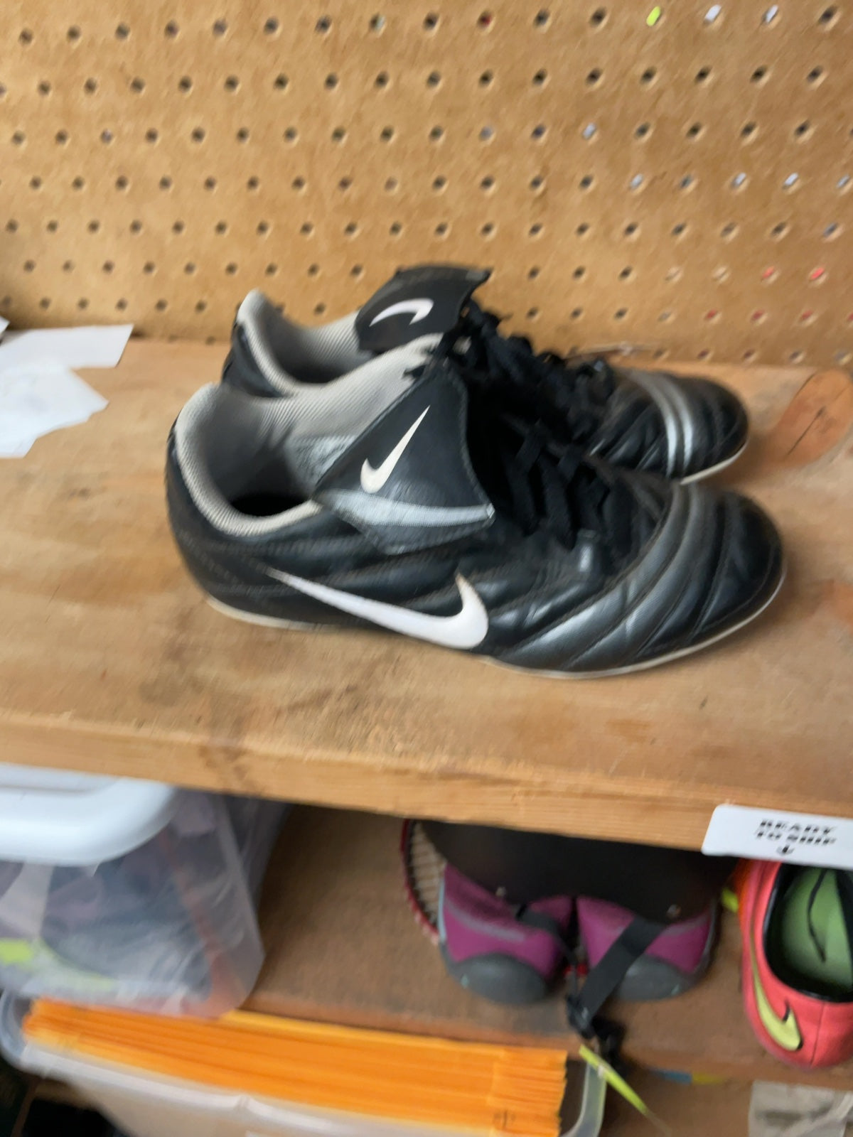 Nike Soccer Cleats Size 3.5 Black