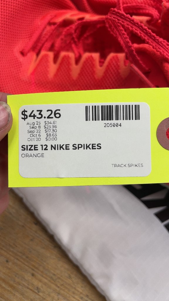 Nike Track Spikes Size 12